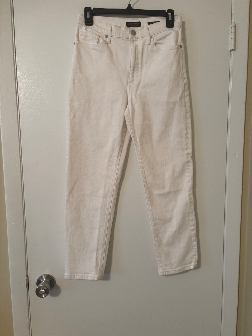 Banana Republic Straight Leg Jeans in White